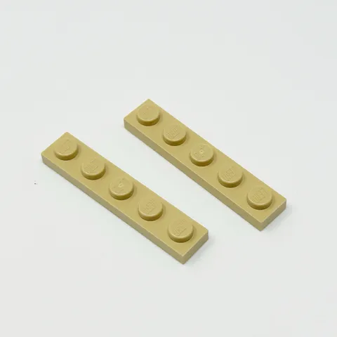 78329 LEGO Parts Plate 1x5 TAN (2) - RARE