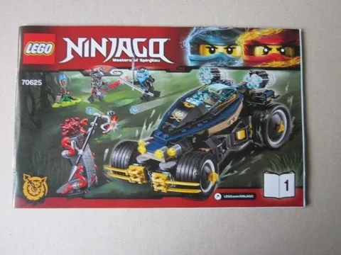 Lego System Building Instructions Instruction Ninjago 70625-1 and 2 Masters of Spinjitzu