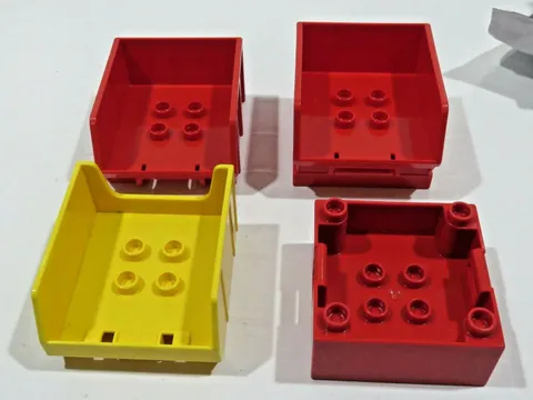Lego Duplo Dump Truck Beds Container Box Patch Bob Builder 4 Lot B3117