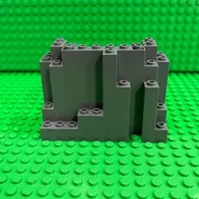LEGO Rock Panel 4 x 10 x 6 Rectangular (BURP) : Dark Bluish Gray : 6082