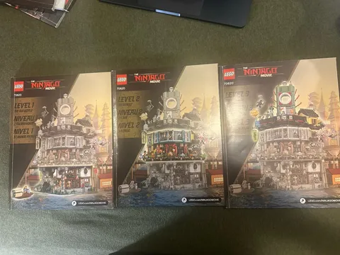 The Ninjago Movie Lego Instruction Book ONLY - 3 Book Set - 70620 Ninjago City