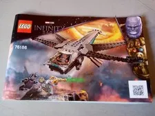 Lego Instruction Booklet 76186 Black Panther Dragon Flyer
