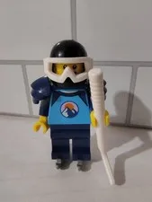 Lego Minifig Hockey Player With Skates Stick Helmet Shoulder Pads Jersey Uniform