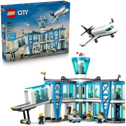 LEGO City 60502 Airport Terminal and Airplane Toy Building Set F/S w/Tracking#