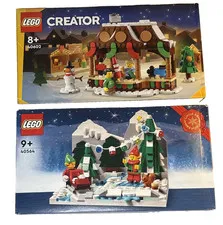 Lego Christmas Bundle 40602 Winter Market Stall + 40564 Winter Elves New SEALED