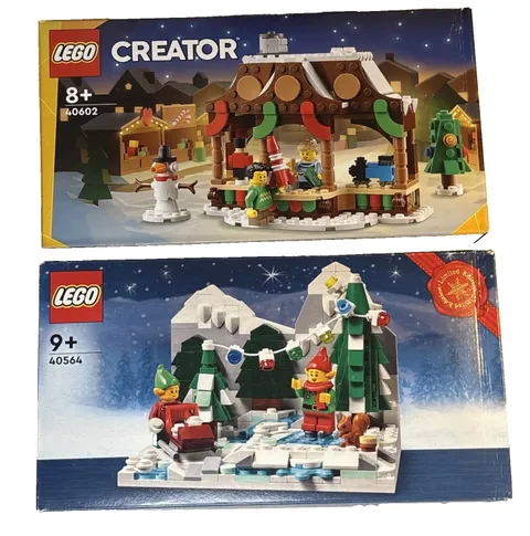 Lego Christmas Bundle 40602 Winter Market Stall + 40564 Winter Elves New SEALED