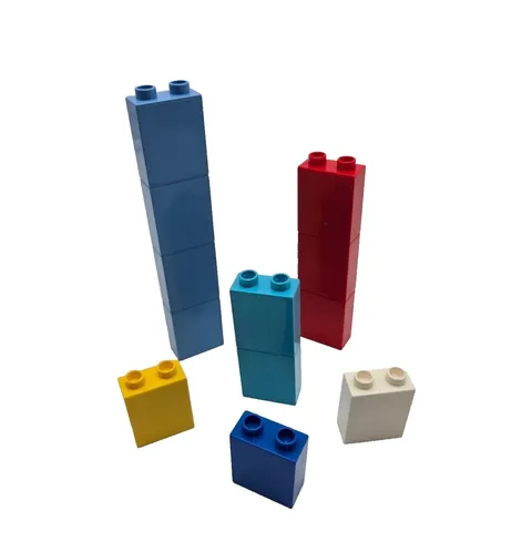 Lego DUPLO 1X2X2 Blocks Assorted Colors Lot of 12 Replacement Parts Pieces