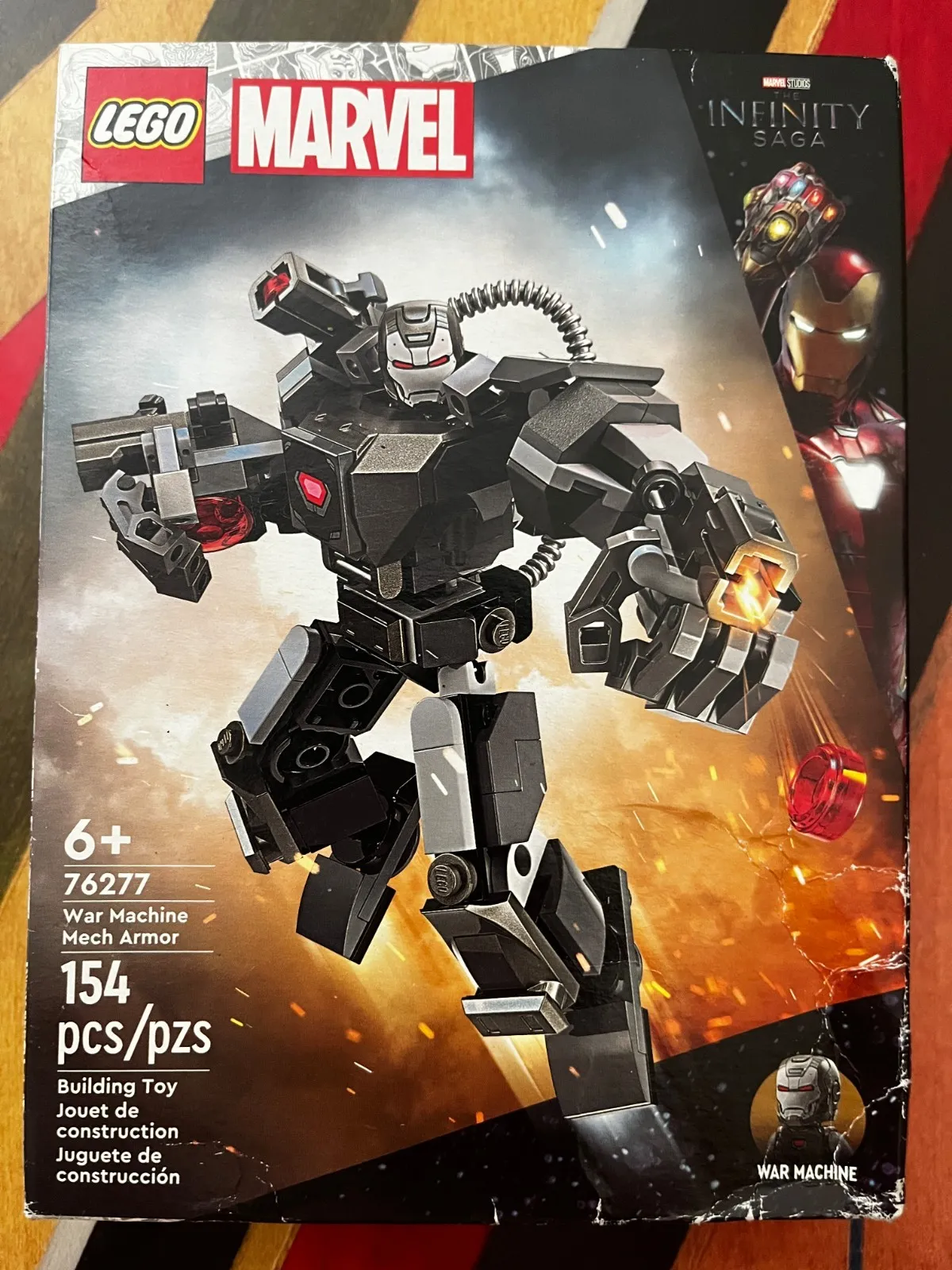 LEGO Marvel 76277 War Machine Mech Armor NEW Sealed - DAMAGED BOX 154 pc
