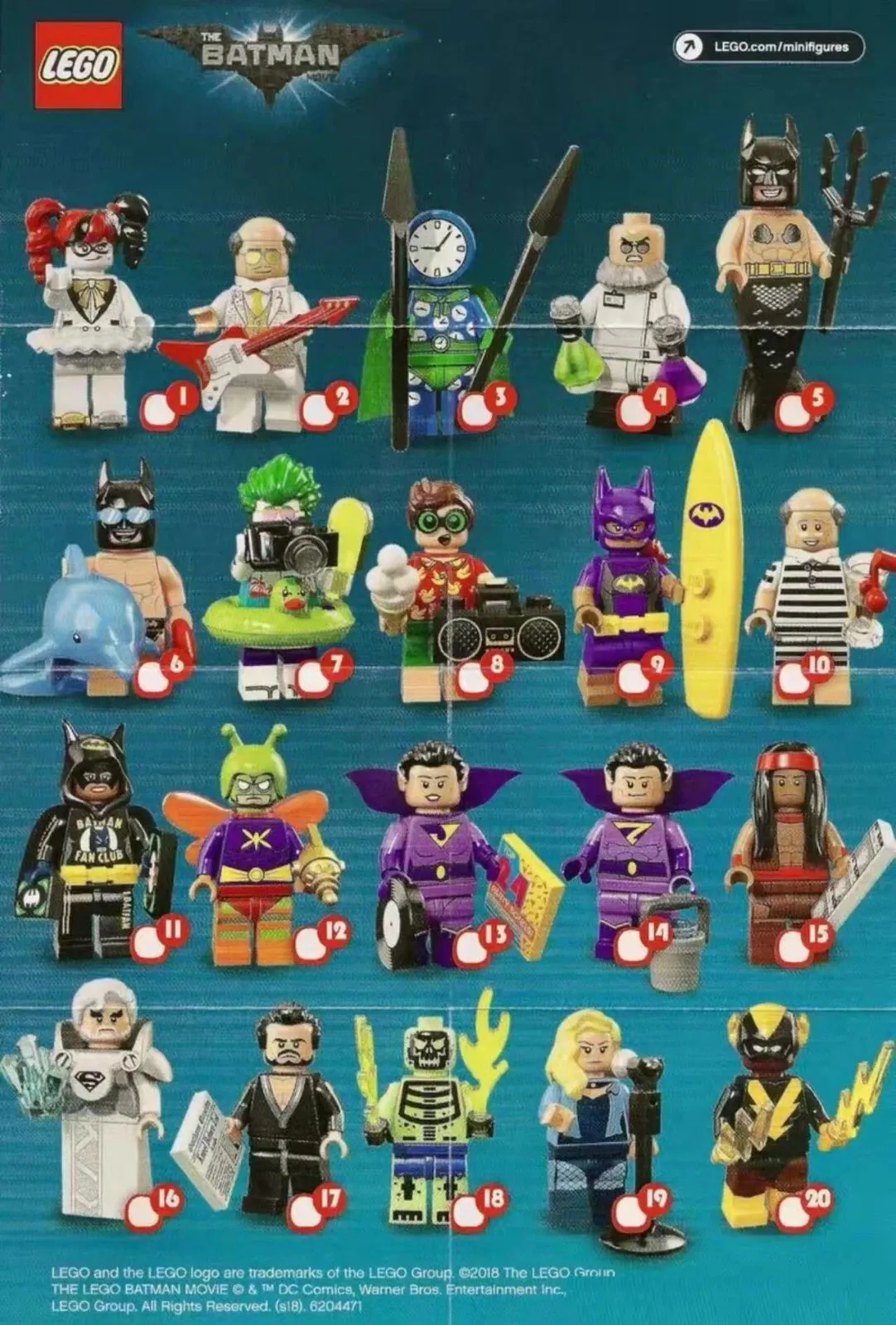 LEGO 71020 Batman Movie Series 2 – Complete Set of 20 Minifigures | NEW & SEALED