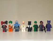 LEGO Batman Movie RARE Arkham Asylum Minifigure Lot - 100% Complete Villain Pack