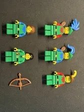 LEGO Vintage Castle Forestmen Minifigure Lot Of 5 - 1989 Set 6077