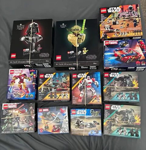 LEGO Star Wars & Marvel Playsets! 12 Total!! **READ DESCRIPTION**