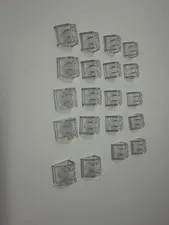 LEGO #35277 Transparent Clear 2x2 Roof Tile 45 Degre Lot of 20