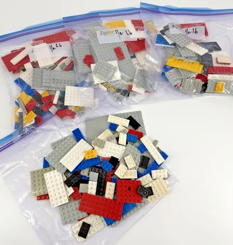 LEGO Bulk Lot, 1/2 lb bag of "Flat" pieces, Clean/ Sanitized, See photos