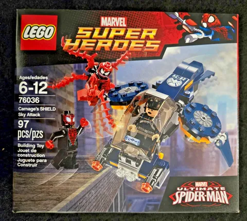 NEW LEGO CARNAGE'S SHIELD SKY ATTACK 76036 MARVEL SUPER HEROES  Ships Free!