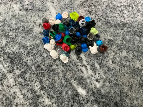 mixed lot of LEGO HATS AND HELMETS (Displays not inclided)