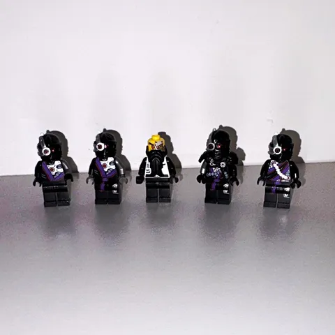 LEGO Minifigure Lot of 5, 1 Evil Wu, 1 General Cryptor, 3 Nindroids