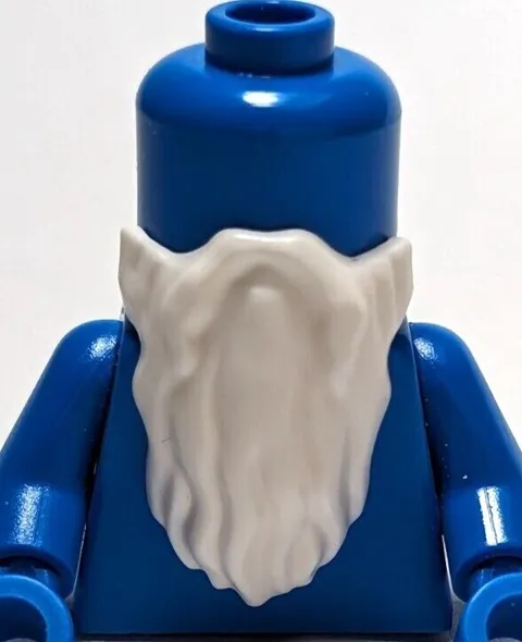Lego - Minifigure Hair - Long White Beard