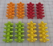 Lego Duplo Flowers 40 Piece Lot Yellow Red Green Orange Colors