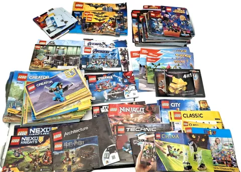 118 Lot LEGO Instruction Manuals Super Heroes Creator Batman Avengers Construx