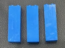 LEGO Bulk Lot Of 3 Blue Part #2454 1X2x5 Replacement Column