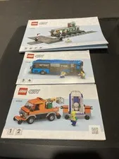 Lego City TRAIN STATION (60335) All 3 Manuals Only No Bricks Or Parts Lot 22