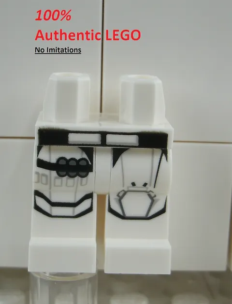 LEGO NEW White First Order Flametrooper Legs (1x) 6126489 Minifigure Part 23912