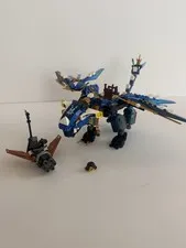 LEGO NINJAGO 70602 JAYS ELEMENTAL DRAGON NEARLY COMPLETE RARE RETIRES SKYBOUND