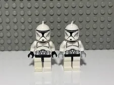 LEGO Star Wars Phase 1 Clone Trooper Lot of 2 Minifigures White sw0442