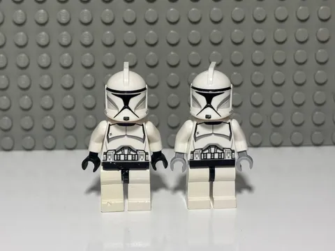 LEGO Star Wars Phase 1 Clone Trooper Lot of 2 Minifigures White sw0442