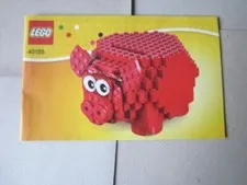 Lego Building Instructions Instruction 40155 Pig, Pig