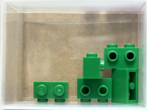 LEGO Parts - Green Brick, Modified 1 x 2 with Studs on 1 Side - No 11211 - QTY 5
