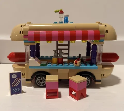 LEGO Friends 41129 Amusement Park Hot Dog Van 243pc Stephanie Nate No Box