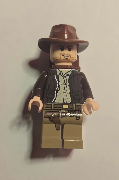 Authentic LEGO Indiana Jones MiniFigure W/backpack