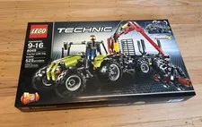 LEGO 8049 Technic: Tractor with Log Loader NISB Pristine Retired Rare