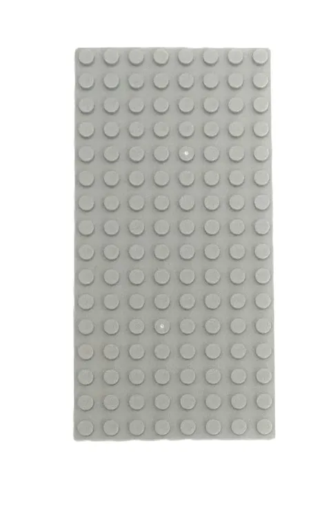LEGO - 8 x 16 - BASE PLATE - LIGHT GREY - 3865 - City - Creator - Brand New
