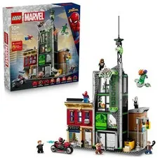 LEGO ǀ Marvel Spider-Man vs. Oscorp - Interactive Toy with a Motorbike, 8 Minifi