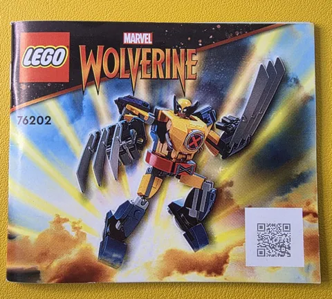 LEGO® Marvel Wolverine Mech Armor (76202) Instruction Booklet Manual Only
