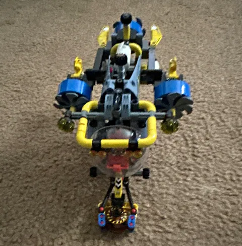 LEGO Technic Submersible Submarine Underwater Vehicle MOC Blue Yellow Gray