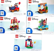 LEGO DISNEY PIXAR Disney Train #43212 4 Characters Instruction Manual Book Only
