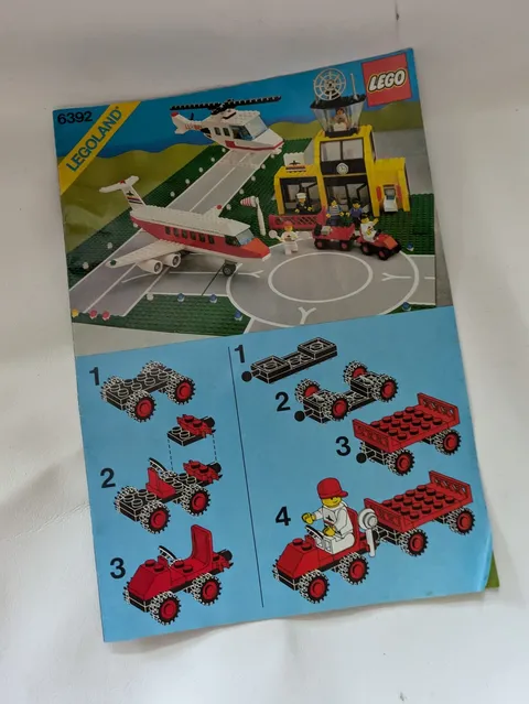 1985 Lego Legoland Airport 6392  Instruction Manual Only