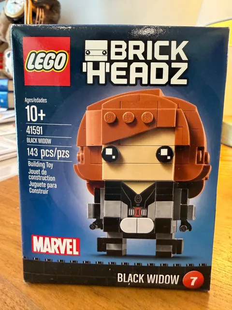 LEGO BrickHeadz Black Widow 41591 Marvel Avengers NEW Factory Sealed Retired