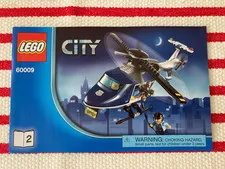 Lego City 60009 Elite Police Helicopter Instruction Book 2 ONLY