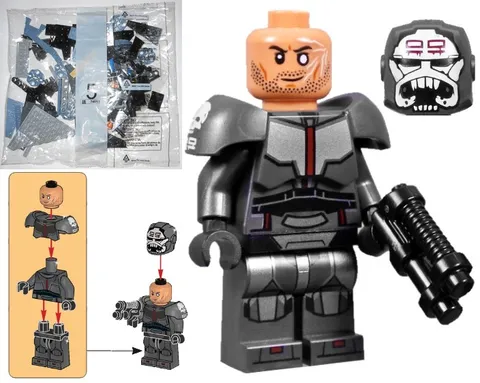 LEGO Wrecker minifigure (NEW, NEVER BUILT) Clone Wars 75314 Bad Batch Shuttle