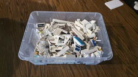 Legos White Misc Bulk Tub