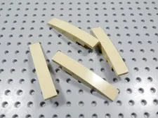 LEGO Lot of 4 Tan 1x6x1 Curved Slopes No Stud Part 6801 BC