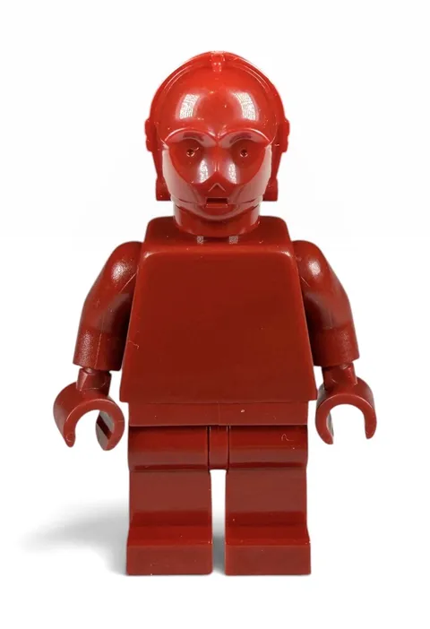 OFFICIAL LEGO - Star Wars C-3PO - Dark Red Monochrome Prototype Minifigure  RARE