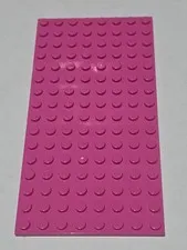 LEGO Plate Dark Pink ● 8 X 16 ● # 92438 ● QTY 1