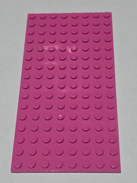 LEGO Plate Dark Pink ● 8 X 16 ● # 92438 ● QTY 1