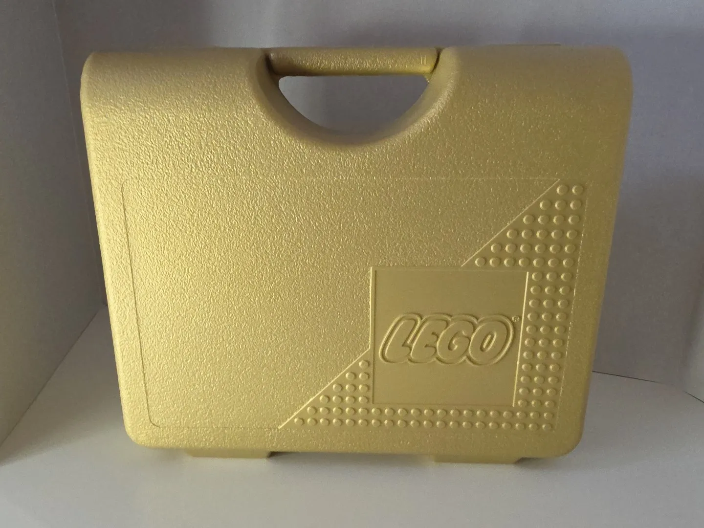 Vintage Lego 1997 Gold  Hard Plastic Storage Carrying Case